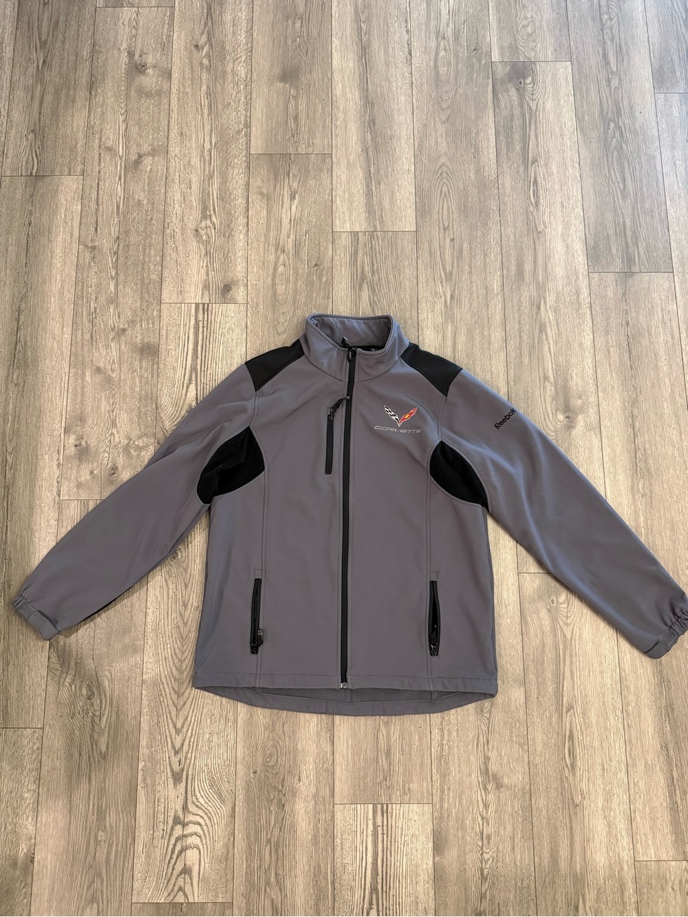 Reebok Corvette Black & Grey Full Zip Fleece Lined Men’s Size: XL  Jacket